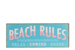 Deco-murale-pancarte-beach-93580-metal-bleu-mix-Jolipa