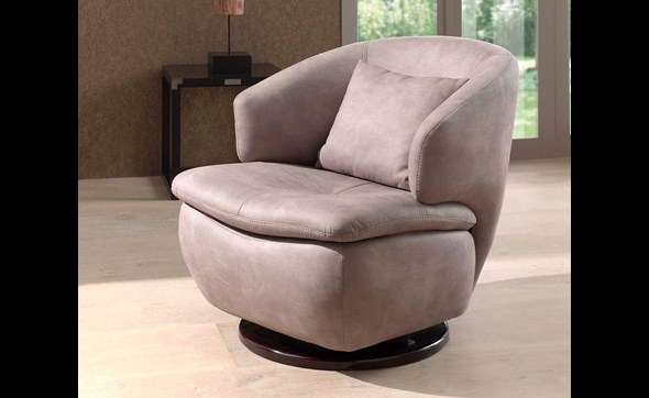 Fauteuil-Mara-tissu-mozart-taupe-tournant-Comodi-Sofa