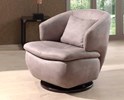 Fauteuil-Mara-tissu-mozart-taupe-tournant-Comodi-Sofa