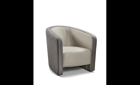 Fauteuil-Ocra-Oval-dakar-light-grey- antracite-Comodi-sofa