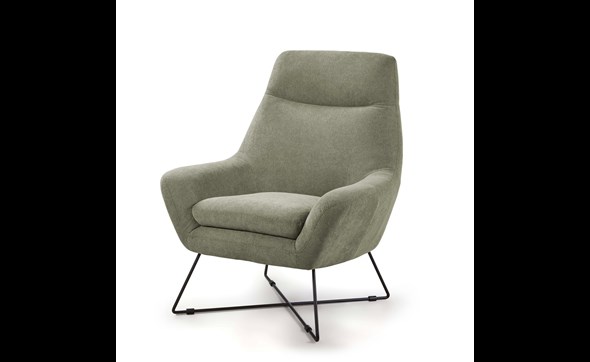 Fauteuil-Prima-tissu-bloq-eucalyptus-vert-pied-metal-noir-Comodi-Sofa