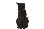 Figurine-chat-assis-16032-velours-noir-Jolipa