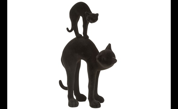 Figurine-chats-2-16033-velours-noir-Jolipa