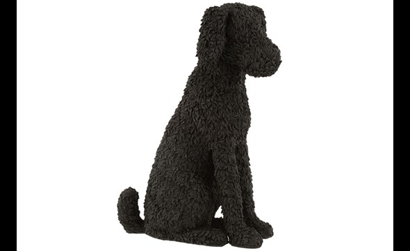 Figurine-chien-Max-16026-resine-noir-Jolipa