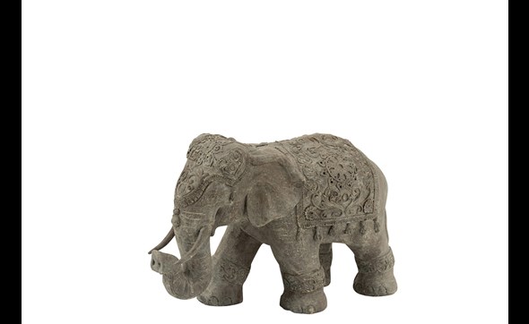 Figurine-elephant-indien-2394-magnesie-gris-S-Jolipa