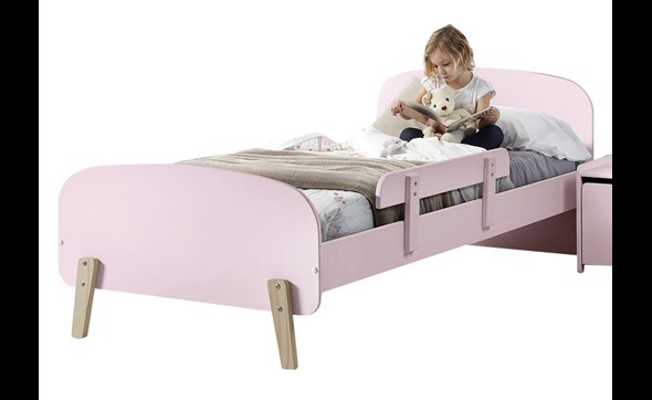 Lit-1-personne-barriere-Kiddy-MDF-laque-rose-90cm-KICO0313-Vipack