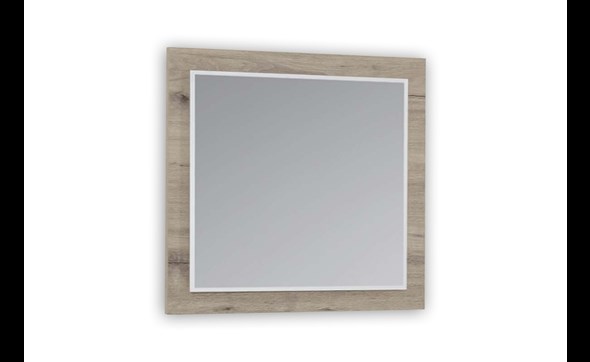 Miroir-Belluno-decor-chene-brun-clair-K541-60cm-Evan