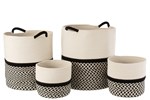 Panier-4-pieces-12328-coton-corde-ecru-noir-Jolipa