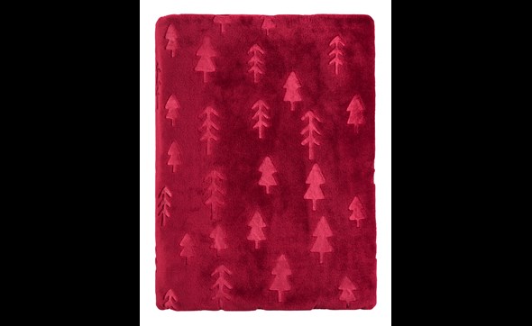 Plaid- flannel-embossed-pine-trees-rouge-150-200-141762-Mistal