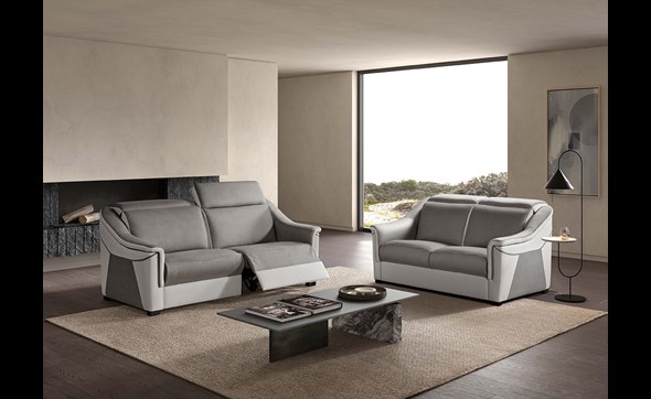 Salon-Dora-2511RR-2011-tissu-mozart-Ash-simili-cuir-diesel-Pure-white-Comodi-Sofa