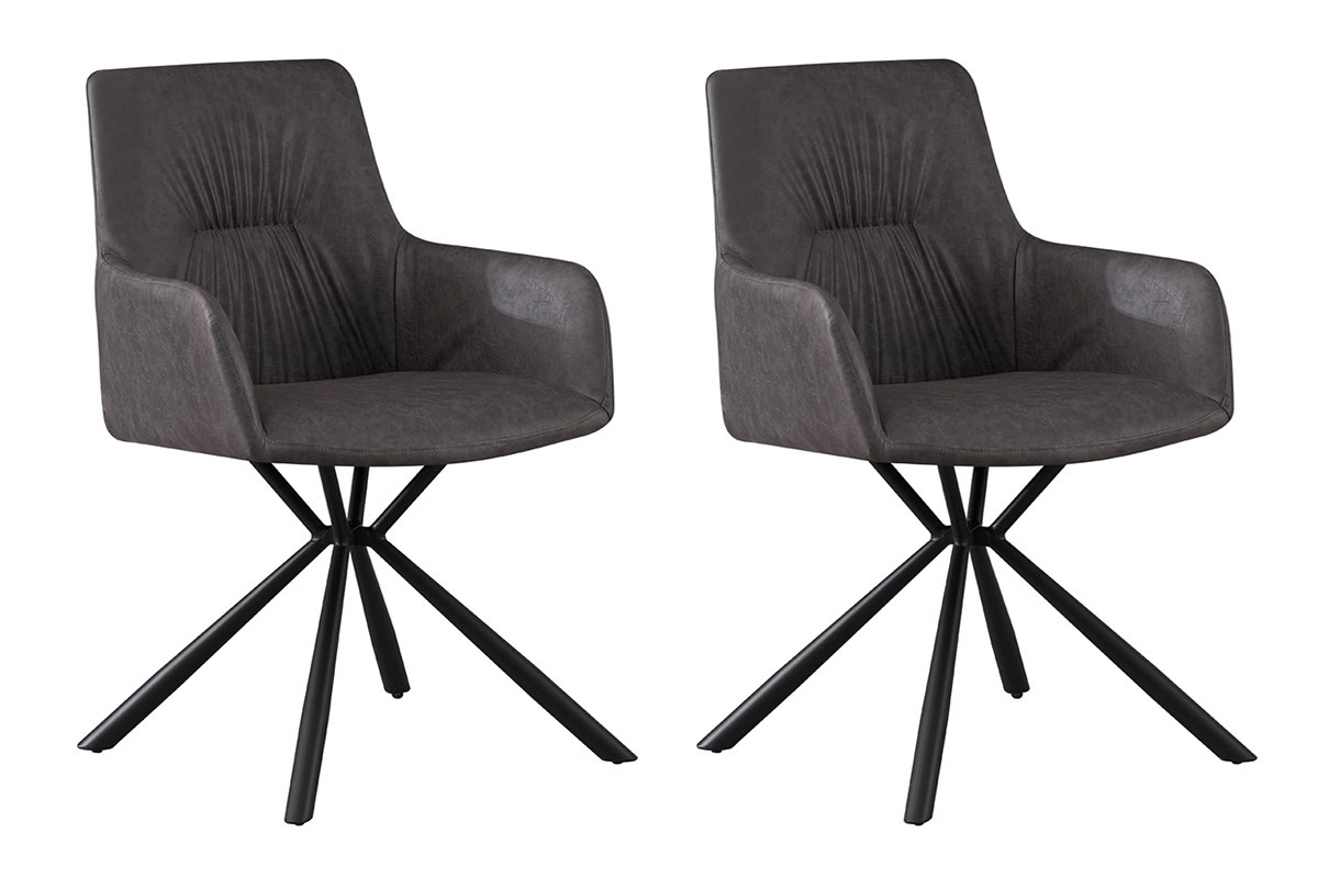 Set Van 2 Stoelen Lyra Lichtgrijs Meubelen Crack