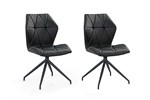 Set-2-chaises-Scott-simili-cuir-noir-Pro-Com