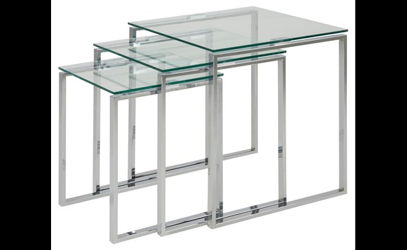 Set-3-tables-de-salon-Katrine-51092-plateau-verre-pieds-metal-chrome-50cm-00-Actona