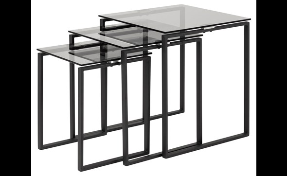 Set-3-tables-de-salon-Katrine-83625-plateau-verre-fume-pieds-metal-noir-50cm-01-Actona