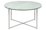 Table de salon - Alisma - 57546 - White marble Chrome -Actona