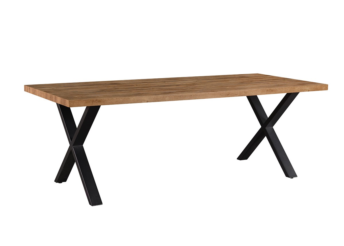 Table Estrella Etienne - pieds X - 190x95cm - Meubles Crack