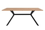 Table-Onex-81A-decor-chene-artisan-pieds-noir-front-Finori