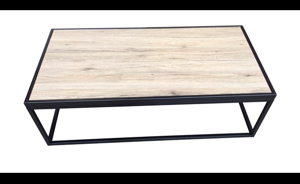 Table-de-salon-DEC-7004-decor-bois-metal-120cm-Decru