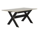 Table-rectangulaire-160cm-Medoc-Diagone-E16084-decor-bois-noir-Gautier