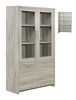 Vitrine-4-portes-Enzo-decor-bois-chene-sonoma-gris-110cm-Oosterlynck