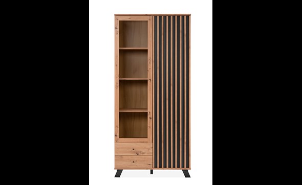 Vitrine-Medan-52A-melamine-mdf-artisan-oak-anthracite-front-Finori