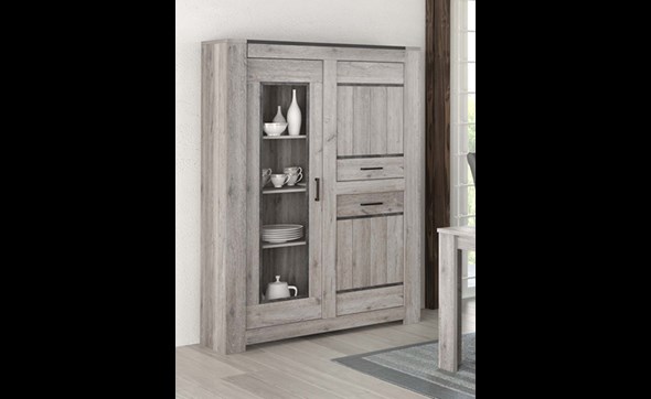 Vitrine-Tom-decor-bois-132cm-Dullaert