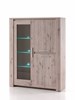 Vitrine-Warschau-chene-wellington-eclairage-inclus-121cm-Divaco