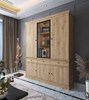 Vitrine-sans-eclairage-Valencia-melamine-smoked-oak-181cm-1-porte-vitree-Dullaert